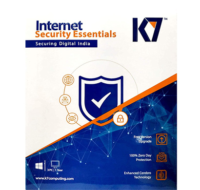 k7 internet security essential 3 pc, 1 year